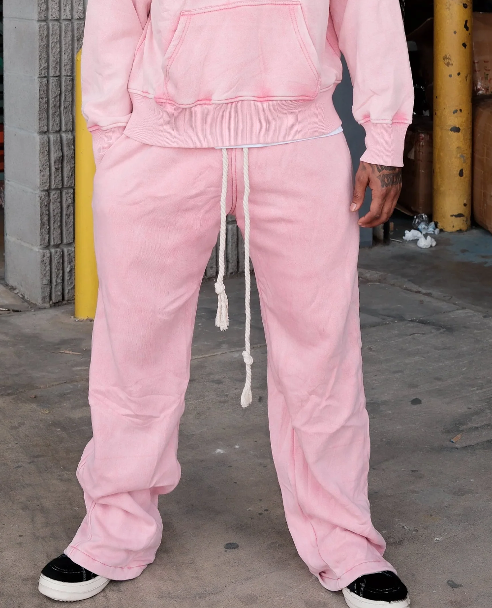 Crystal Wash Baggy Jogger Pants BH604